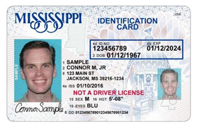 A close-up of a driver's license

Description automatically generated